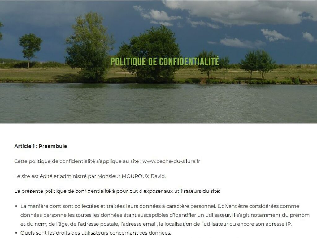 Politique de confidentialité